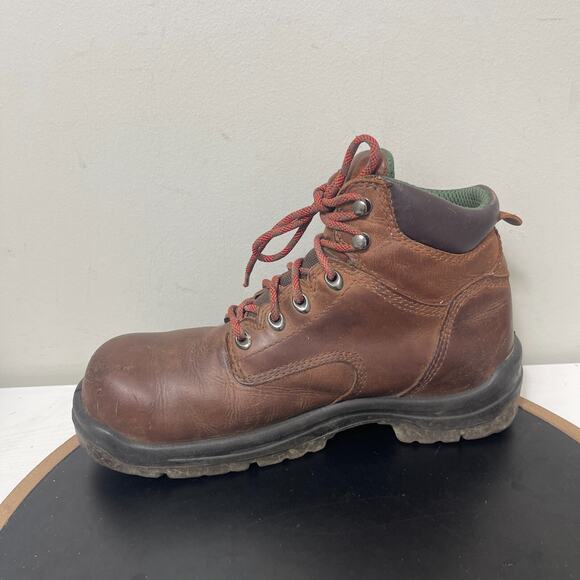 Red Wing Work Boots Men 8Dβ Steel Toe Leather ASTM F2413 Brown EH Safety Boots - Picture 6 of 9